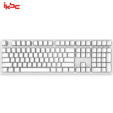 ikbc W210 机械键盘 2.4G无线 游戏键盘 108键 原厂cherry轴 樱桃轴 吃鸡神器 无线机械键盘 白色 青轴