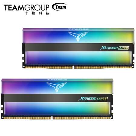 十铨（Team）DDR4 4000 16G（8G*2）台式机内存条 幻镜系列 RGB灯条,降价幅度2.3%