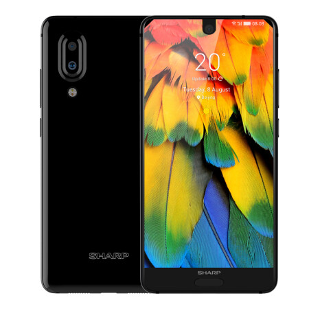 夏普sharp aquos s2 全面屏手机 全网通 6gb 128gb 陨石黑 移动联通