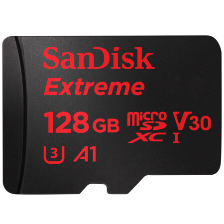 闪迪（SanDisk）A1 128GB 读速100MB/s 写速90MB/s 至尊超极速移动MicroSDXC UHS-I存储卡 V30 U3 TF卡