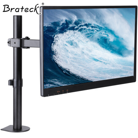 Brateck液晶电脑显示器支架 桌面万向旋转升降臂 显示屏底座支架 人体工学支架13-32英寸 LDT12-C011