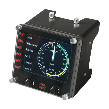 罗技（G）Flight Instrument Panel专用多仪表 LCD 面板模拟控制器 飞行模拟 赛钛客 飞行液晶仪表面板