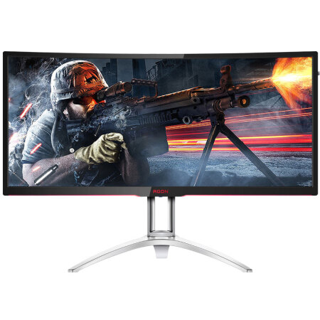 AOC AG352UCG6 35英寸 21:9 超宽2K VA曲面 G-SYNC同步技术 120Hz 100% sRGB 人体工学升降游戏电竞显示器