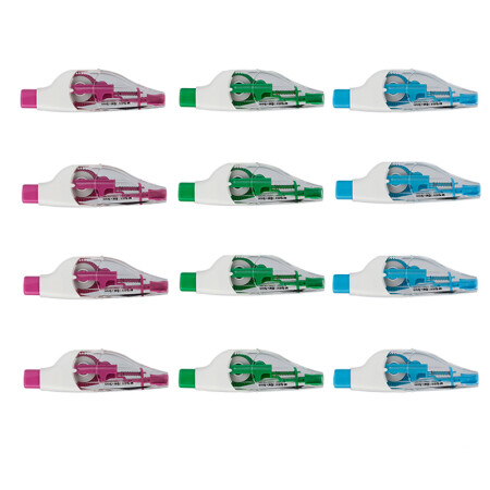 晨光（M&G）学生按动修正带6m*5mm*12个改正涂改带文具学习用品 ACTY7001,降价幅度24.6%