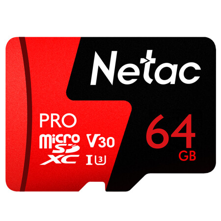 朗科（Netac）64GB 读速100MB/s 高速Pro MicroSDXC UHS-I U3存储卡 V30/U3 TF卡