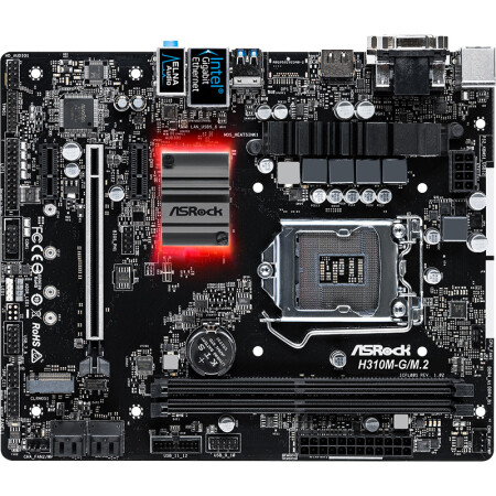 华擎（ASRock）H310M-G/M.2主板( Intel H110/LGA 1151 ),降价幅度20%