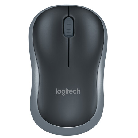 罗技（Logitech）M185 无线鼠标 黑色灰边