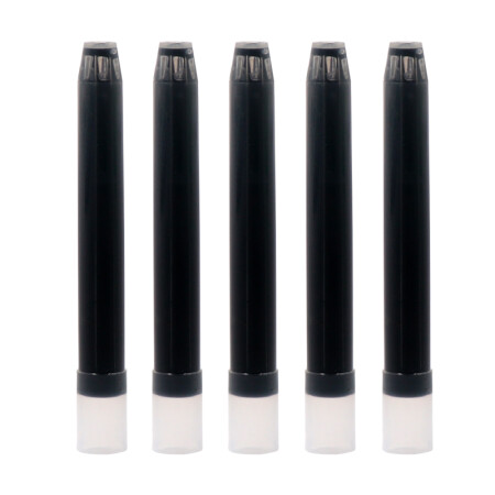 日本百乐（PILOT）钢笔墨胆 非碳素不堵笔 彩色墨水囊 IRF-5S 黑色 5支/盒原装进口