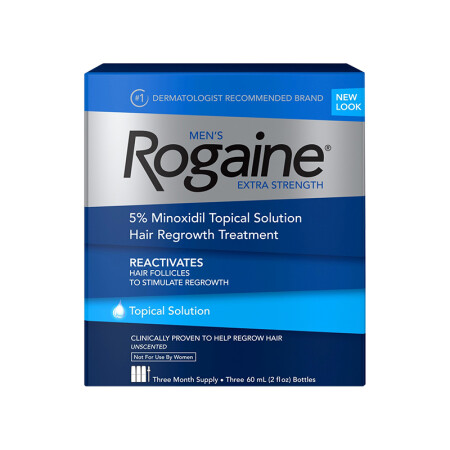 Rogaine 男性浓密防脱发育发增发水生发液生发溶液 3瓶装 三个月量 60ml/瓶 美国进口