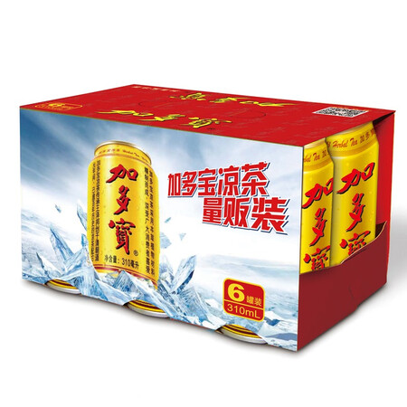 加多宝 凉茶310ml*6罐 6连包