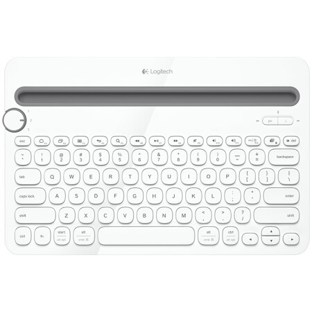 罗技（Logitech） K480 多设备蓝牙键盘 IPAD键盘 手机键盘 时尚键盘 蓝牙鼠标伴侣 白色
