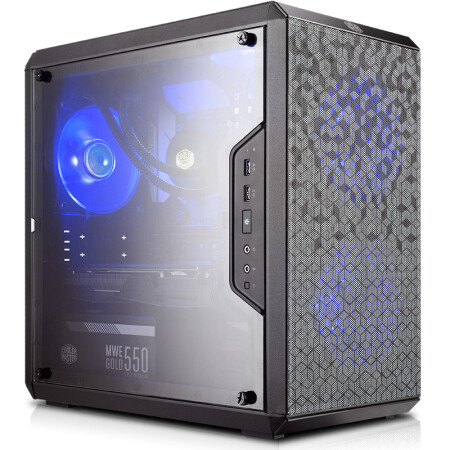 酷冷至尊(CoolerMaster)MasterBox Q300L 迷你机箱(M-ATX/配两块防尘网/透明侧板/支持长显卡)