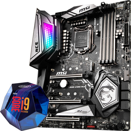 微星（MSI）MEG Z390 ACE 战神板主板+英特尔（Intel）i9-9900k 酷睿八核 盒装CPU处理器 板U套装