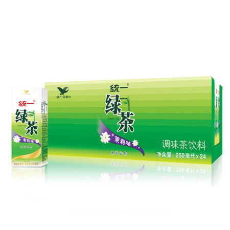 统一 绿茶 250ml*24盒/箱 茶饮料 整箱装