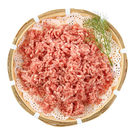 【冷鲜肉】精气神 冰鲜肉馅(70%瘦肉) 350g/盒 长白山山黑猪 林间散养(2件起售)