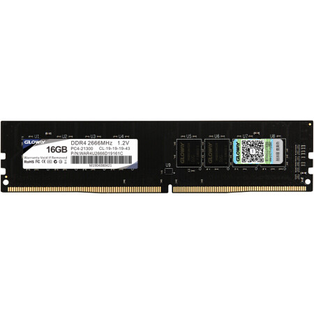 光威（Gloway）16GB DDR4 2666频率 台式机内存 战将系列-精选颗粒/稳定兼容