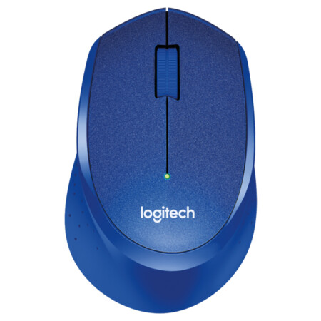 罗技（Logitech）M330 无线静音鼠标 蓝色