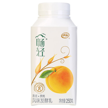 伊利 畅轻 风味发酵乳 燕麦+黄桃酸奶 250g （2件起售）,降价幅度15%