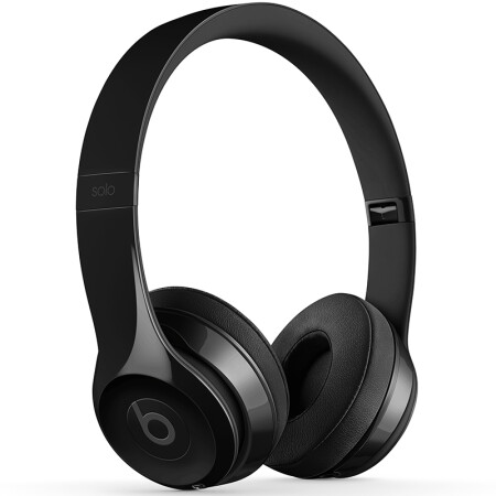 Beats Solo3 Wireless 头戴式 蓝牙无线耳机 手机耳机 游戏耳机 - 炫黑色 MNEN2PA/A,降价幅度34.7%