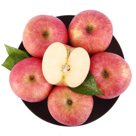 宏辉果蔬 苹果 烟台红富士 12个 约80mm 总重约2.6kg 新鲜水果