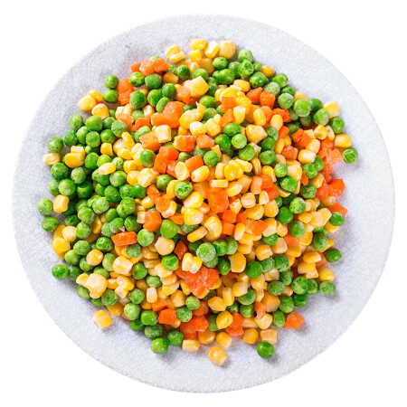 协东盛 欧式杂菜速冻混合蔬菜 家庭实惠袋装 900g （青豆+豌豆+甜玉米+胡萝卜） 冷冻蔬菜 