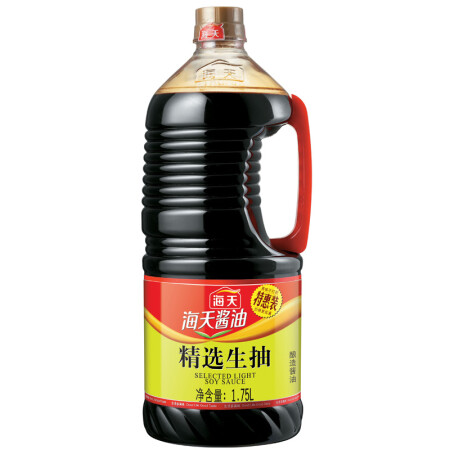 海天 精选生抽 黄豆酿造酱油 调料调味料1.75L