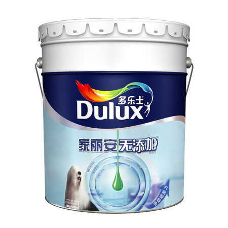 多乐士（Dulux） 家丽安无添加乳胶漆内墙 油漆涂料 墙面漆A846 18L 哑光白色