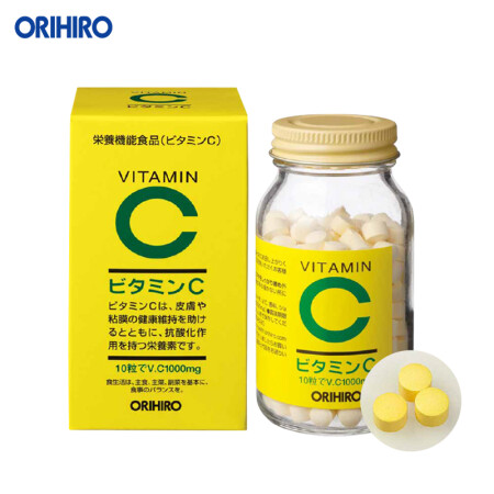 欧力喜乐(orihiro 日本进口vc维生素c维c片维生素c咀嚼片vc提高免疫