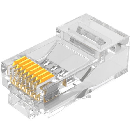 山泽(SAMZHE)WL-6100 六类网络水晶头 6类RJ45网络水晶头 8P8C电脑网线接头 Cat6水晶头 100个