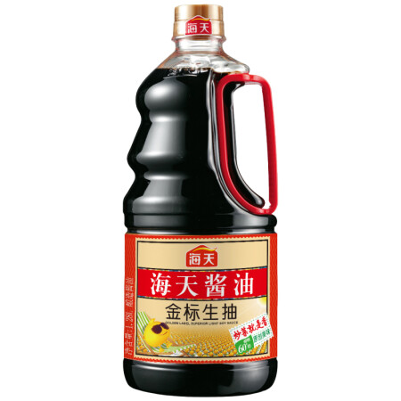 海天 金标生抽 黄豆酿造酱油 调味料调料1.28L,降价幅度6.5%