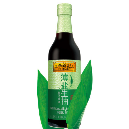 李锦记 薄盐生抽 酿造生抽少盐淡盐酱油 500ml