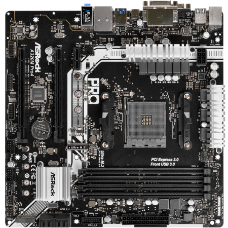 华擎(asrock)a320m pro4主板(amd a320/am4 socket)