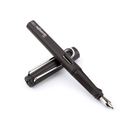 广博(GuangBo)F尖钢笔明尖/练字铱金钢笔/签字笔(赠墨囊)黑GB1091D