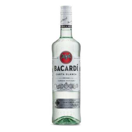 百加得（Bacardi ) 洋酒 朗姆酒 白朗姆酒 750ml
