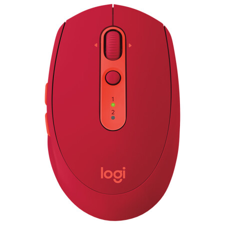 罗技（Logitech）M590 多设备静音无线鼠标 无线蓝牙优联双模跨计算机控制鼠标 宝石红