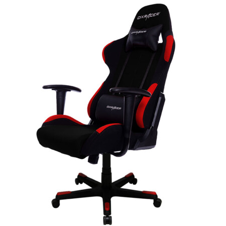 迪锐克斯（DXRACER）F01电脑椅子 可转办公椅 人体工学椅 电竞椅 黑红 游戏椅子