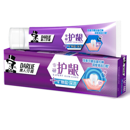 黑人（DARLIE）专研护龈 牙膏 120g （矿物盐）