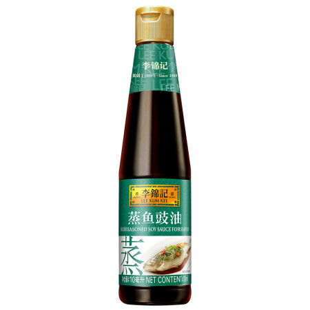 李锦记 蒸鱼豉油 功能酱油 清蒸调味炒菜调料 410ml