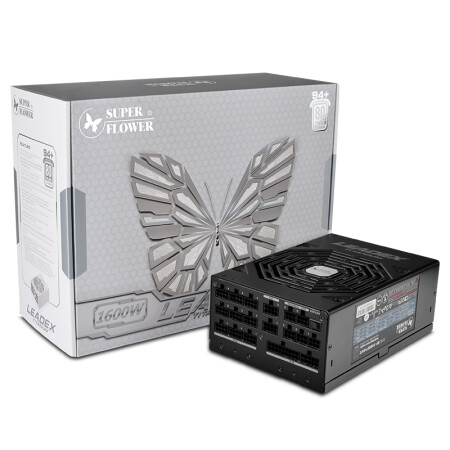 振华（SUPER FLOWER） 额定1600W LEADEX T 1600电源 （80PLUS钛金/全模组/主动式PFC/智能免识别插拔 ）