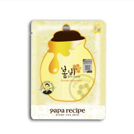 春雨(papa recipe)蜂蜜面膜贴 黄色蜂蜜 （保湿舒缓补水修复）