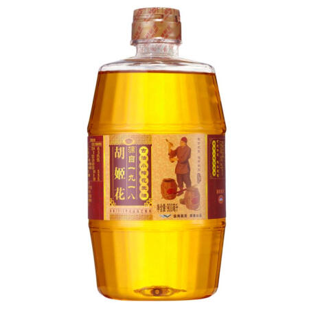 胡姬花 食用油 压榨 古法小榨 花生油 900ml