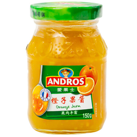andros安德鲁爱果士 橙子果酱150g/瓶