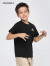 Converse匡威儿童装男童短袖t恤纯棉夏季新款大童环保系列半袖运动打底衫 正黑色 120(6)