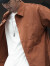潮天士休闲短袖衬衫男宽松多口袋工装衬衣男士夏季半袖上衣体恤大码褂子 橘色直插口袋款 2XL【160-180斤】