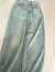 Jret加长版直筒牛仔裤女夏秋新款高腰垂感阔腿宽松显瘦设计感拖地裤子 蓝色 L (建议105-115斤)