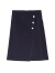 欧莎（OSA）新款不规则半身裙女中长款OL职业高腰显瘦a字裙薄款 藏蓝色A XL