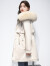 拉夏贝尔（La Chapelle）棉服外套女冬季2023新款韩版时尚大毛领羊羔毛保暖棉衣宽松派克服 白色 M