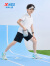 特步（XTEP）儿童夏季新款男童运动五分裤运动休闲短裤百搭薄款短裤 正黑色【小logo】 170cm