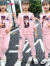 迪士尼（Disney）童装女童运动套装春秋休闲衣服马甲卫衣三件套中大儿童4-12岁女孩 美女三件套粉色 150cm