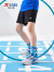 特步（XTEP）儿童夏季新款男童运动五分裤运动休闲短裤百搭薄款短裤 正黑色【小logo】 170cm